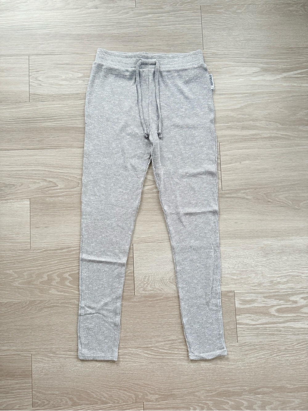 Gymshark Women’s Ribbed Joggers Loungewear - Light Gray
